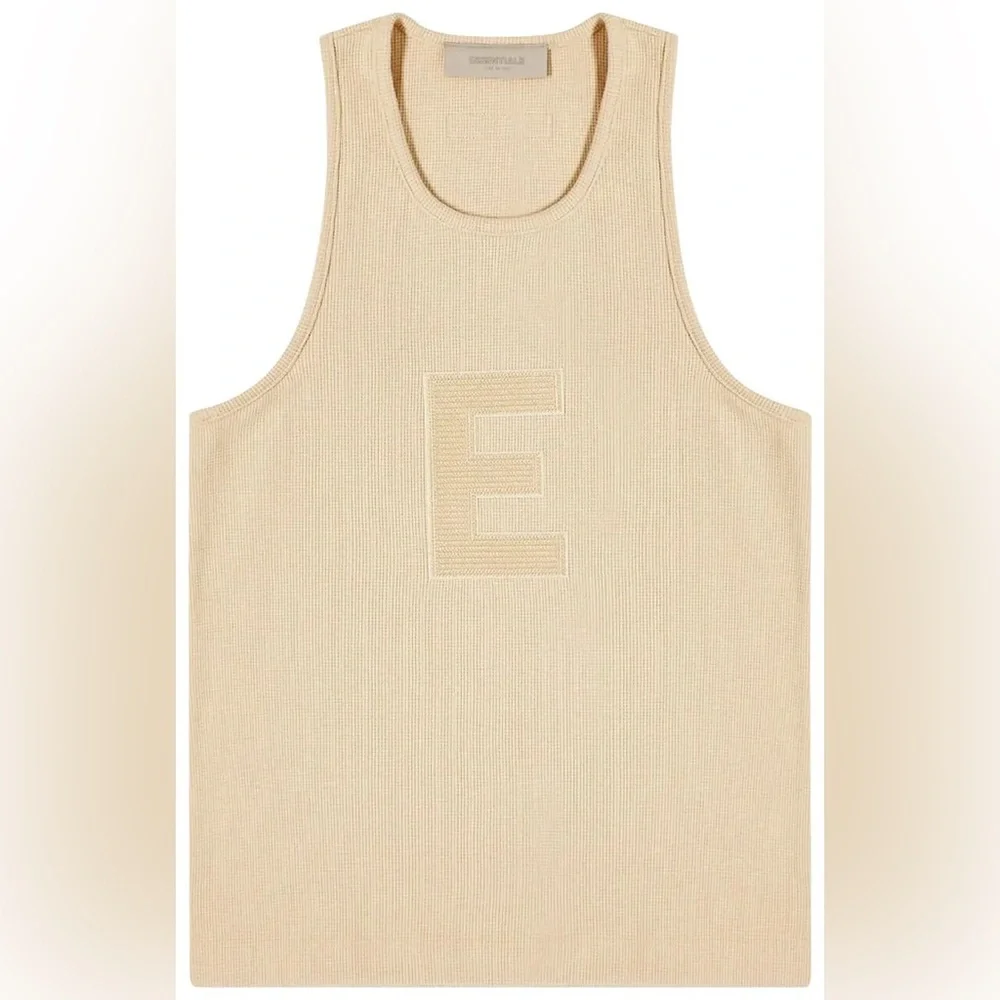 Waffle Essentials Cream Tank Top - Picture 4 of 13